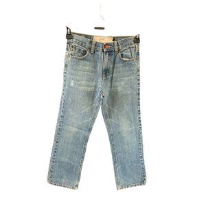 Free World Boys 26 Distressed y2k Vintage Grunge Straight Jeans Blue Denim